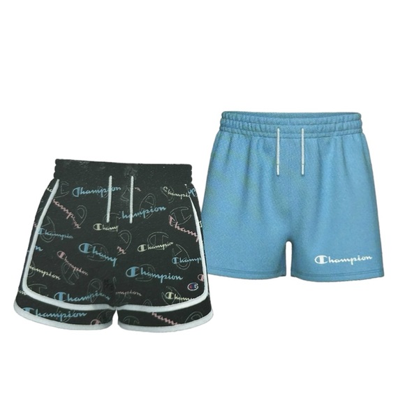 CHAMPION Girls 2 Pack of Shorts Sizes 7/8 & 10/12 - Picture 3 of 4